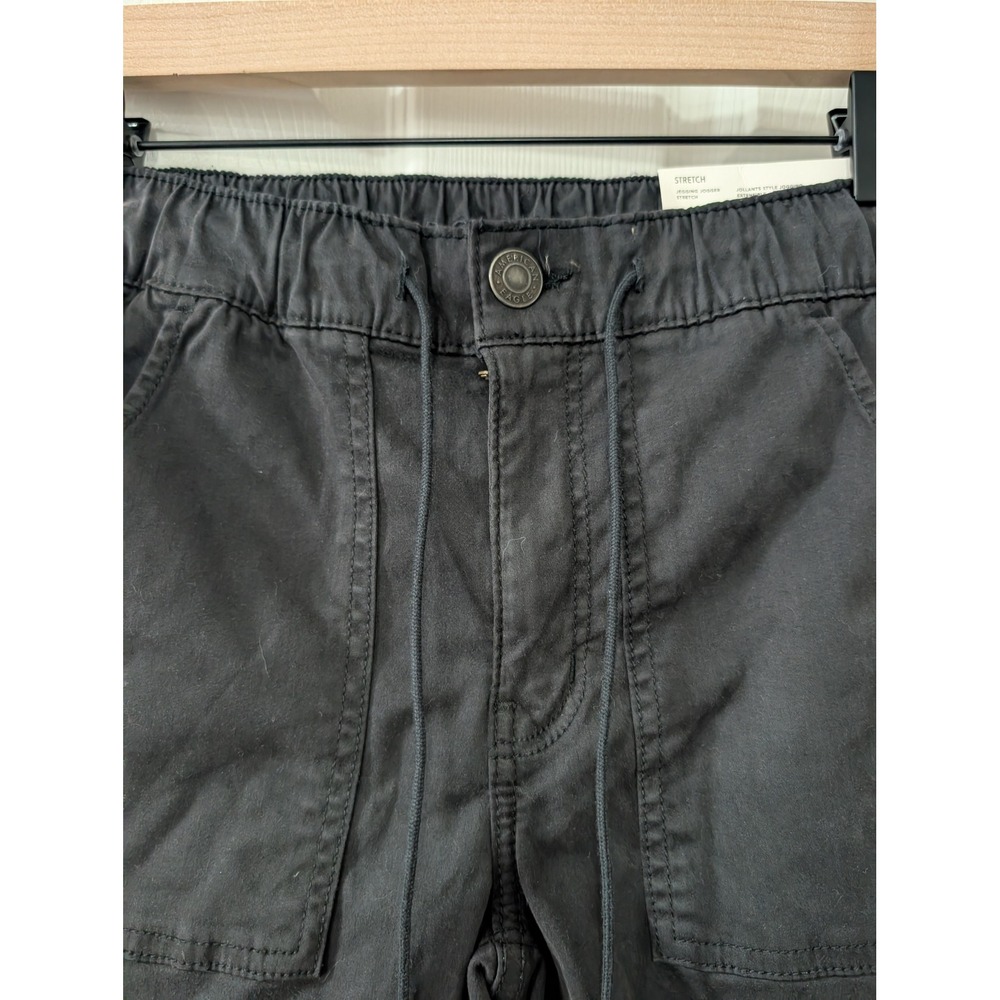 American Eagle, NWT, Size 4 Women's Stretch Jegging Jogger, Black, Utility - Picture 5 of 8